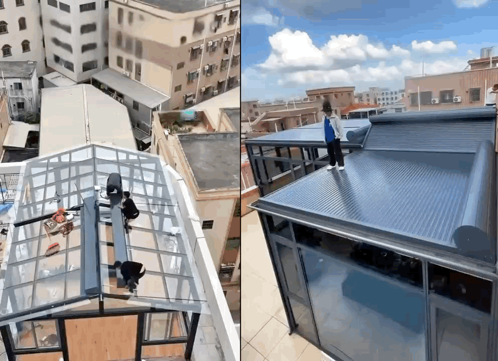 Retractable Shading Glass Solutions in Dubai